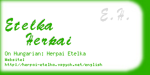 etelka herpai business card